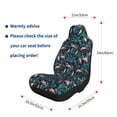 thumbnail image 5 of Sikiie Flamingos And Birds Car Seat Covers 2PCs Front Car Seat Covers Universal fit for Most Cars SUVs and Trucks-1, 5 of 9