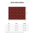 thumbnail image 5 of Naloa Tomatoes And Chili Flannel Blankets - Thick and Warm Blanket for Winter, Soft Fuzzy Plush King Blanket for All Seasons60"x50", 5 of 6