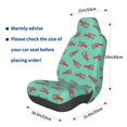 thumbnail image 3 of Balery Cartoon Lobsters 4 Funda de Asiento para Auto con Diseño - Cubierta Frontal Suave y Transpirable con Protector Antideslizante- 1 Unidad, 3 of 5