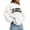 White, variant on Los Angeles Hoodies for Women 2025 Fall Winter Long Sleeve Drop Shoulder Hooded Sweatshirt with Pockets Pullover Tops