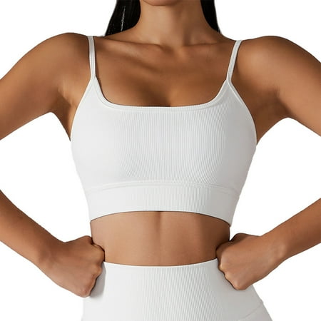 

Women s Sports Suit Outfits Ribbed Seamless Exercise Scoop Neck Sports Bra One Shoulder Tops High Waist Shorts Active Set