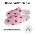 thumbnail image 6 of KLL Strawberry And Heart Pattern Adult Unisex Cozy Slippers,Fuzzy Slip-on Slippers TPR Sole Slippers Comfort Plush Home Footwear for Indoor & Outdoor-39/40, 6 of 7