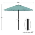 thumbnail image 2 of Pure Garden 9FT Outdoor Vented Patio Umbrella with Crank (Dusty Green), 2 of 7