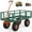 500 lb load capacity | Green + Orange, variant on Steel Garden Cart, 900 LBS Capacity Utility Outdoor Wagon, Heavy Duty Mesh Garden Wagon Cart with Removable Sides and 10" Tires for Yard, Lawn, Garden