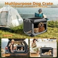 thumbnail image 3 of Collapsible Soft Dog Crate, Large (36" x 25" x 25") – Portable Indoor/Outdoor Pet Kennel, Chew-Proof Mesh, 3-Year Warranty, 3 of 8