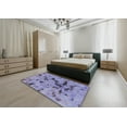 thumbnail image 4 of Ahgly Company Indoor Rectangle Abstract Purple Mimosa Purple Abstract Area Rugs, 2' x 5', 4 of 6