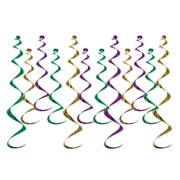 Metallic Whirls, (Pack of 6)