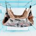thumbnail image 6 of Cute Pet Squirrel Hamster Hammock Small Animals ing Bed Mat House Cage Nest 20x20cm, 6 of 8
