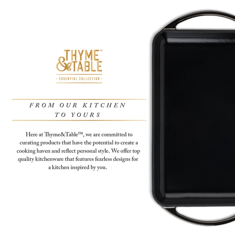 Thyme and Table 11" Square Enameled Cast Iron Griddle photo 2
