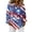 Blue, variant on Domzest Womens 250th Anniversary Usa Shirt 4th Of July Graphic Tshirts Patriotic V Neck Long Sleeve Butoon Down Shirts Wine XL