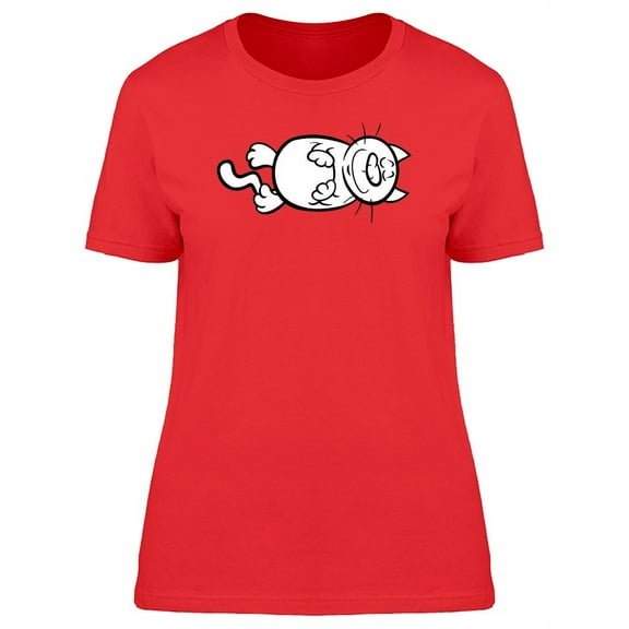 Adorable Kitten Doodle T-Shirt Women -Image by Shutterstock, Female Large