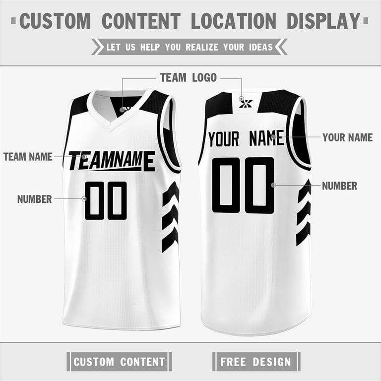 Custom Reversible Basketball Jersey and Shorts,Personalized Basketball  Uniform for Men/Youth/Kids with Team Logo, Number,Name