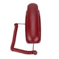 thumbnail image 3 of Extensión de teléfono fijo de pared sin identificador de llamadas Teléfono residencial para hotel familiar (rojo), 3 of 15