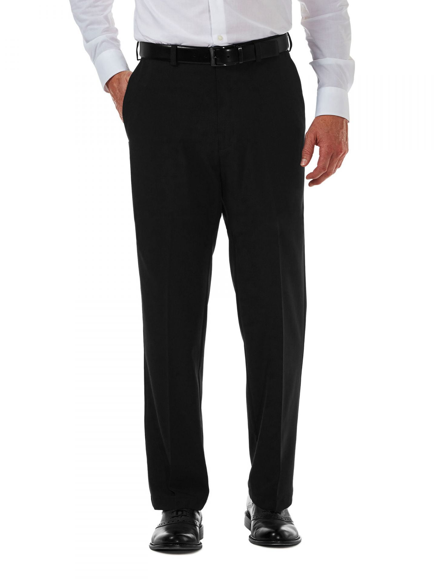 Photo 1 of Big & Tall Haggar® Cool 18® PRO Classic-Fit Wrinkle-Free Flat-Front Expandable Waist Pants