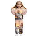 thumbnail image 4 of LIIPEE Autumn Winter Outfit Sets For Girls Cartoon Graphic Long Sleeve Pullover Hoodies And Sweatpants 2 Piece Set Kids Casual Comfortable Cute Outfits,3-4 Years, 4 of 9