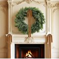 thumbnail image 4 of 10Pcs 20"x8" Velvet Christmas Tree Bows, Vintage Ribbon Tree Topper Bows, Ornaments for Staircase Garland Wreath Holiday Home DIY Crafts Christmas Decorations( Light Brown ), 4 of 11
