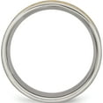 thumbnail image 2 of Titanium Brushed And Yellow Ip-Plated Mens 8mm Band (Size 7) Made In China tb275-7, 2 of 5
