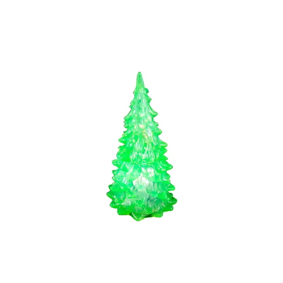 Green Light-Up 5" Christmas Tree Decoration