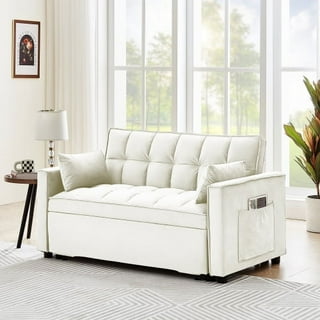 White top convertible sofa