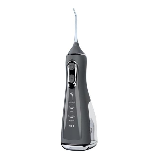 Riforla Rechargeable Water Flosser Portable 5 Modes 360° Rotatable Nozzle High Pressure Cordless Teeth Rechargeable Water Flosser Portable Ear Care Grey