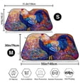 thumbnail image 3 of Fotbe Rooster Oil Painting Car Windshield Sunshade | Sun Visor Protector Front Window Shade, Keeps Out UV Rays, Keeps Your Vehicle Cool-Medium, 3 of 7