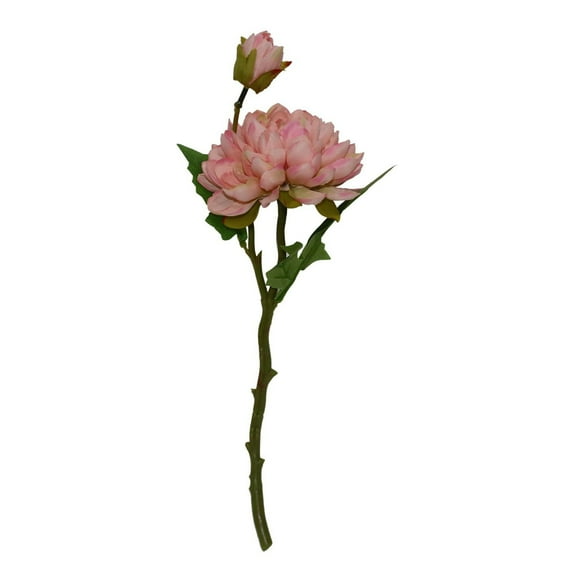 Lerman Decor artificial Dahlia stem, Pink single dahlia stem