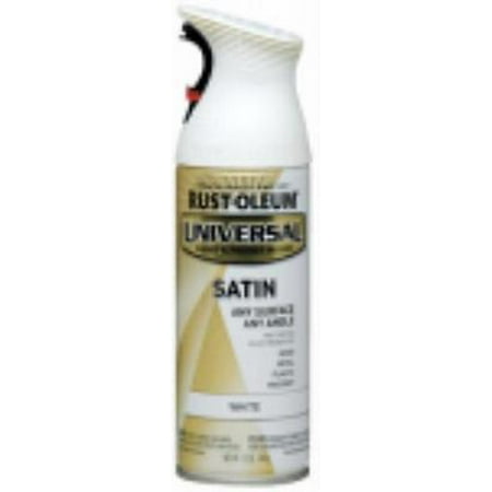 12 OZ Universal Satin White Universal 1 Coat Coverage Spray