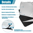 thumbnail image 6 of Unique Bargains Semi-Truck Sunshade for Windshield and Side Window Full Covered, 6 of 7