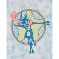 thumbnail image 3 of Pokemon T Shirt Greninja Circle Print Logo new Official Mens Dip Dye White, 3 of 3