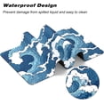 thumbnail image 5 of Extended Gaming Mouse Pad, Japanese Blue White Wave Mousepad, XL Large Mouse Mat Desk Pad 31.5*11.8 Inch, Waterproof Anime Mouse Pad with Stitched Edges and Non-Slip Base for Office Gaming, 5 of 6