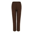 thumbnail image 4 of Pantalones de pana Prolriy para mujer, pantalones de pana para mujer, pantalones casuales de cintura alta elástica, pantalones rectos, pantalones sueltos y cómodos con bolsillos, pantalones de mujer, 4 of 8