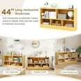 5 Cube Storage Organizer, 2Tier Horizontal Bookshelf, Wooden Display