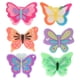 thumbnail image 1 of 12 anillos infantiles de mariposa de colores con dibujos animados para fiestas de niñas., 1 of 7