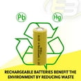 thumbnail image 6 of 35pc Exell 4/5A 1.2V 1200mAh NiCD Flat Top Rechargeable Batteries, 6 of 7