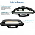 thumbnail image 6 of 13'' 14'' 15 Inches Laptop Bag Shockproof Briefcase Shoulder Messenger Bag, Laptop Carrying Handbag for Men/Women, Black-14 inch, 6 of 7