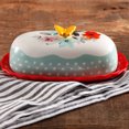 thumbnail image 2 of The Pioneer Woman Flea Market Floral 6.4" Butter Dish, 2 of 8