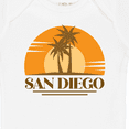 thumbnail image 4 of Inktastic San Diego California Retro Sunset Boys or Girls Baby Bodysuit, 4 of 5