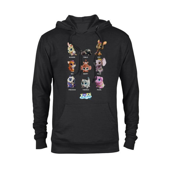 Disney Junior T.O.T.S. Characters - Pullover Hoodie for Adults -Customized-Black