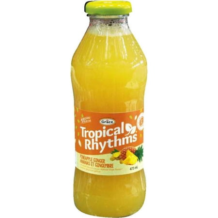 Grace Tropical Rhythms Pineapple Ginger Bottles, 473ml Pack of 12 ...