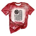 thumbnail image 4 of Camiseta holgada de manga corta con cuello en V y estampado informal elegante para mujer OAVQHLG3B Store  lin121212, 4 of 5