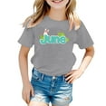 thumbnail image 1 of TZEWGL Tops For Infnat Short Sleeve Crew Neck Monthly Word Prints Clothing For Kids size 7-8T, 1 of 4