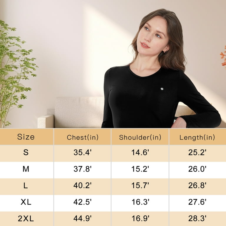 トップス OPPOSE DUALTY Long Sleeves Thermal SSLR Women's Thermal Tops, Thermal Underwear for Women Long Sleeve