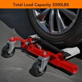 thumbnail image 6 of Telyswee Set of 2 Car Wheel Dolly Jack 3000Lbs Capacity Trailer Dolly w/ Hydraulic Tire Jack for Vehicle Positioning for Truck RV Trailer, 6 of 7
