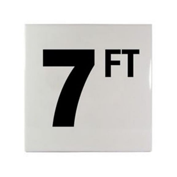 Inlays C610070 6 in. Smooth Ceramic Tile - 7 FT