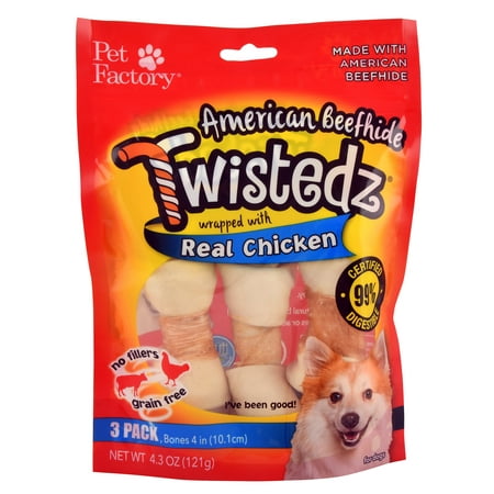 UPC: 0094983272134 | Twistedz American Beefhide Bone with Real Meat Wrap