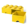 thumbnail image 4 of LEGO Storage Brick 8 (2 Drawers) - Bright Yellow, 4 of 7