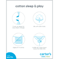 thumbnail image 6 of Carter's Child of Mine Baby Boy, Sleep 'n Play, 2-Pack, Sizes Preemie-6/9 months, 6 of 6