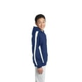 thumbnail image 3 of Sport Tek Teen Male Regular Sleeve Stripe Sweatshirt Tr Royal/White Small, 3 of 6