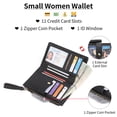 thumbnail image 2 of GAEKEAO Medium Size Wallet for Women RFID Blocking Bifold Card Holder Slim Womens Wallet with ID Window and Zipper Coin Pocket, 2 of 7