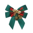 thumbnail image 2 of Christmas Bow for Tree and Wreath Decoration, Made of Durable Polyester Fabric, Compact Size for Easy Hanging and Festive Holiday Decor, 2 of 6